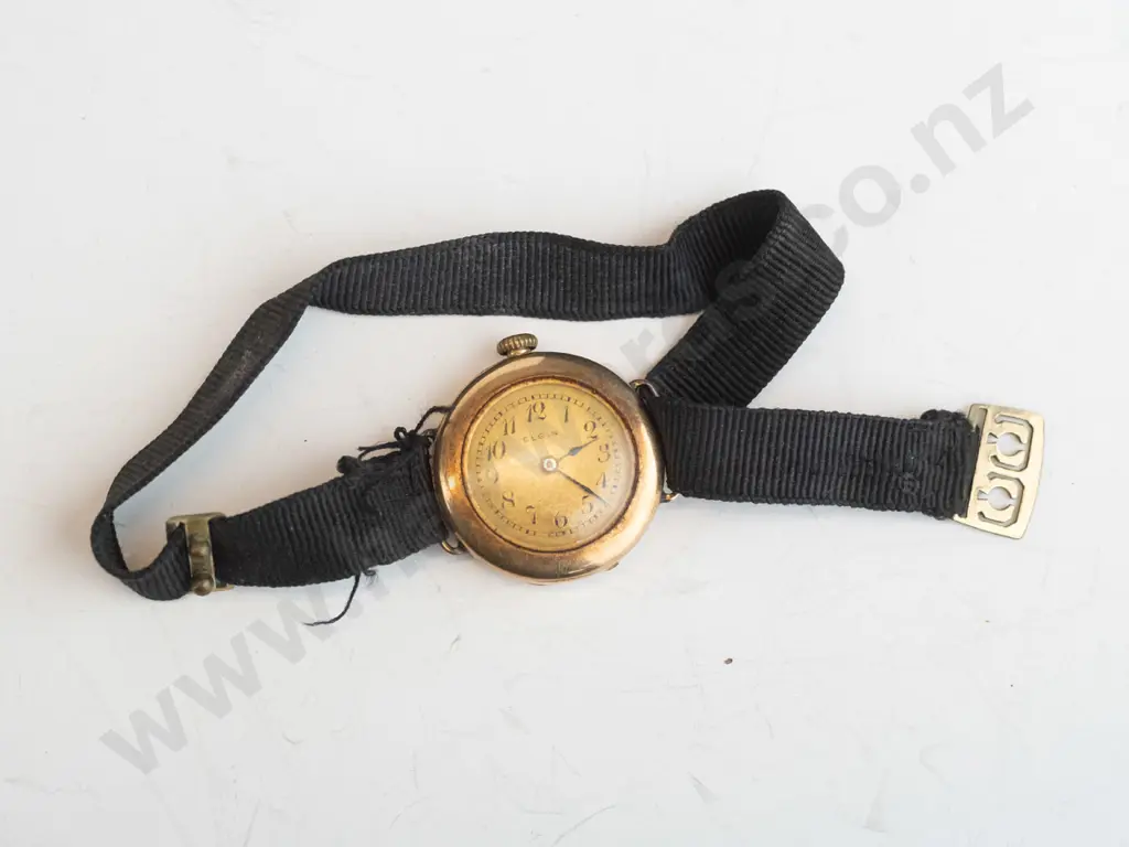 ladies Elgin watch - 14K, keystone case Image 1++