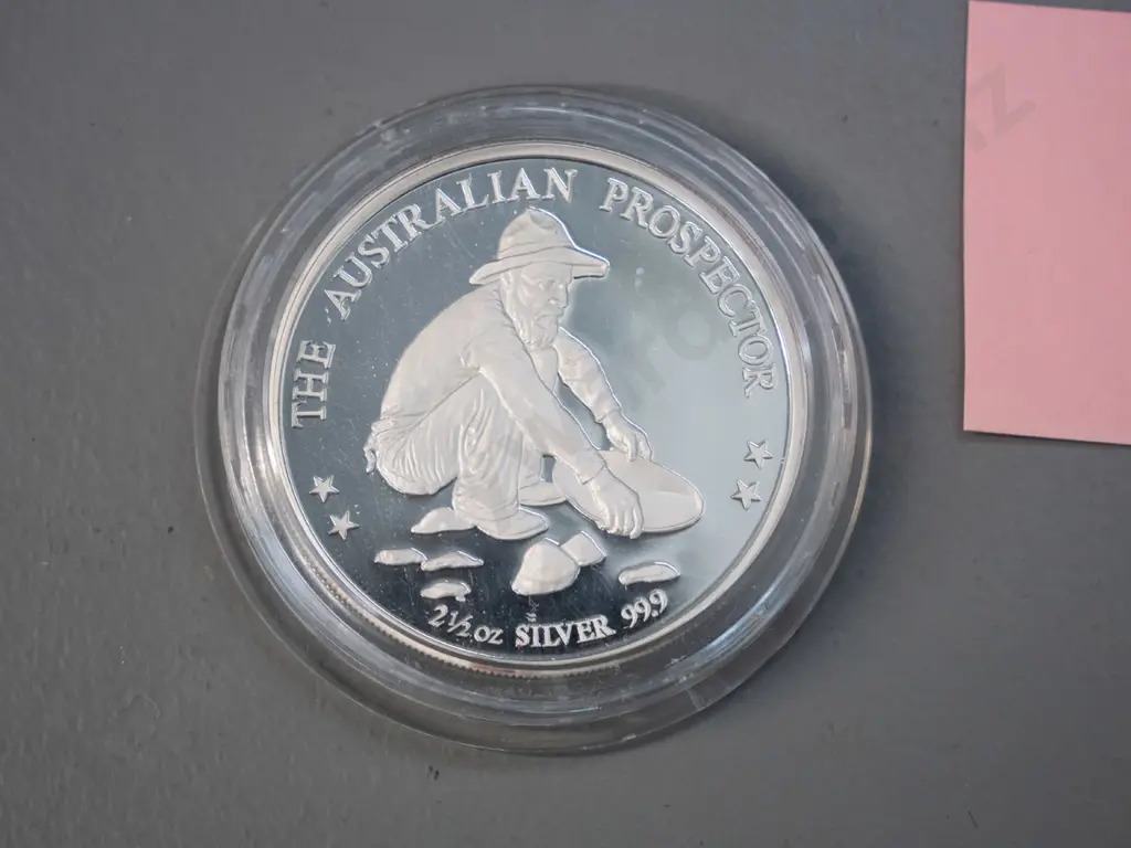 The Wallaby / Australian Prospector Limited Worldwide Klondike Edition 2.5 ounce silver coin Image 1++