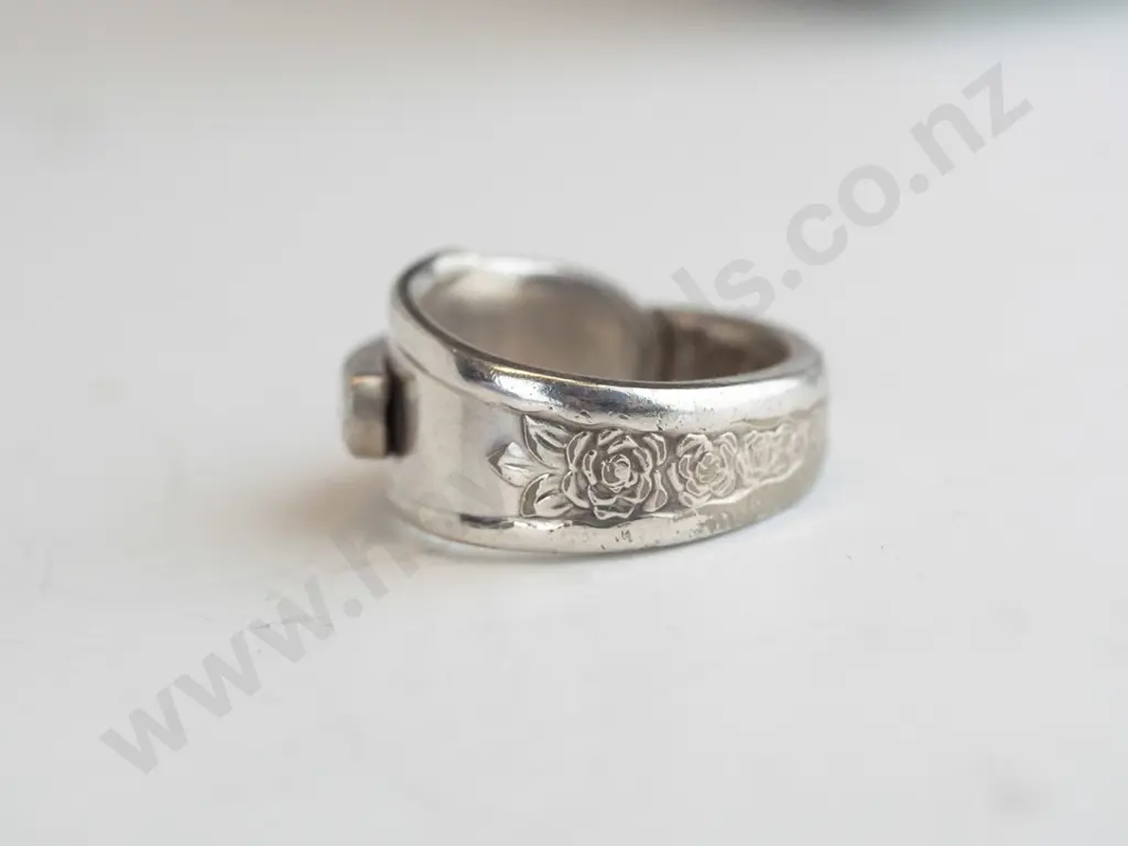 silver ring stamped st Image 1++