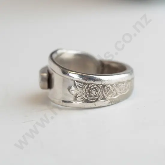 silver ring stamped st