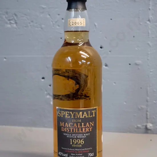 sealed bottle of Macallan Speymalt single malt whisky - distilled 1996, bottled 2005