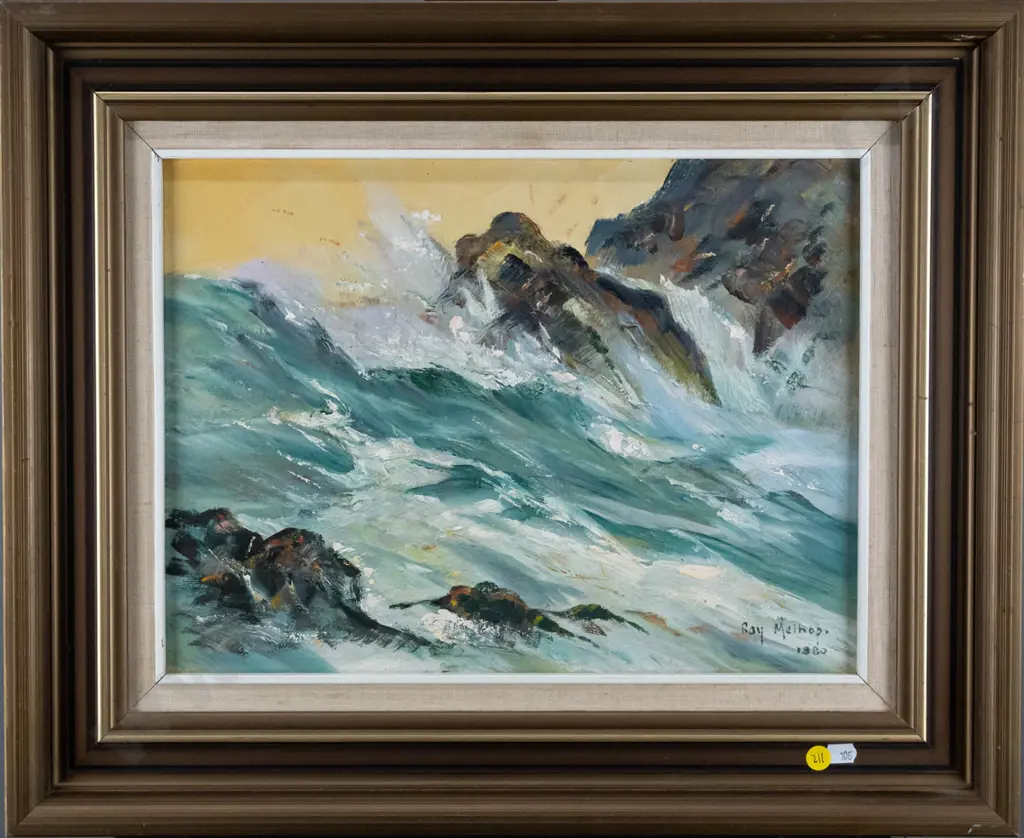 Ray Melhop 1980  - coastal scene H-270 W-340 Image 1++