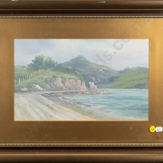 unsigned framed oil - Hereweka - H-190 W-320