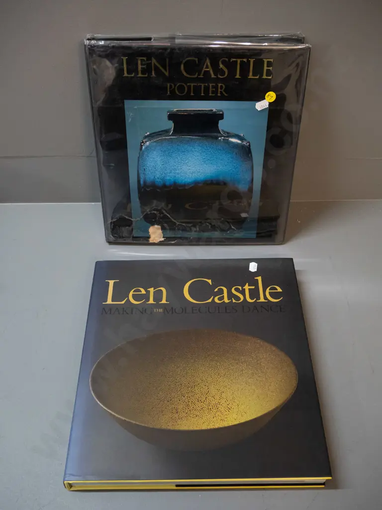 2 books - Len Castle: Making the Molecules Dance pub. Lopdell House Gallery 2008 & Len Castle Potter - pub. Sang Image 1++