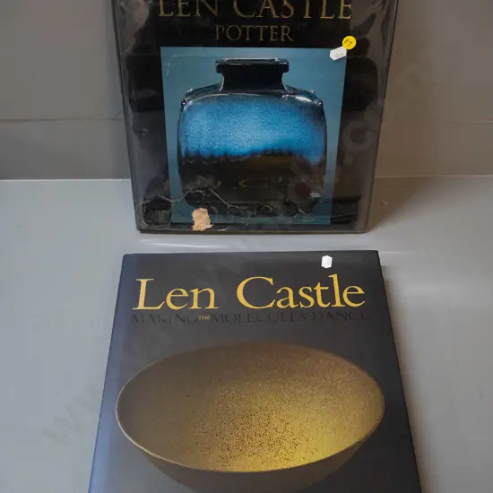 2 books - Len Castle: Making the Molecules Dance pub. Lopdell House Gallery 2008 & Len Castle Potter - pub. Sang