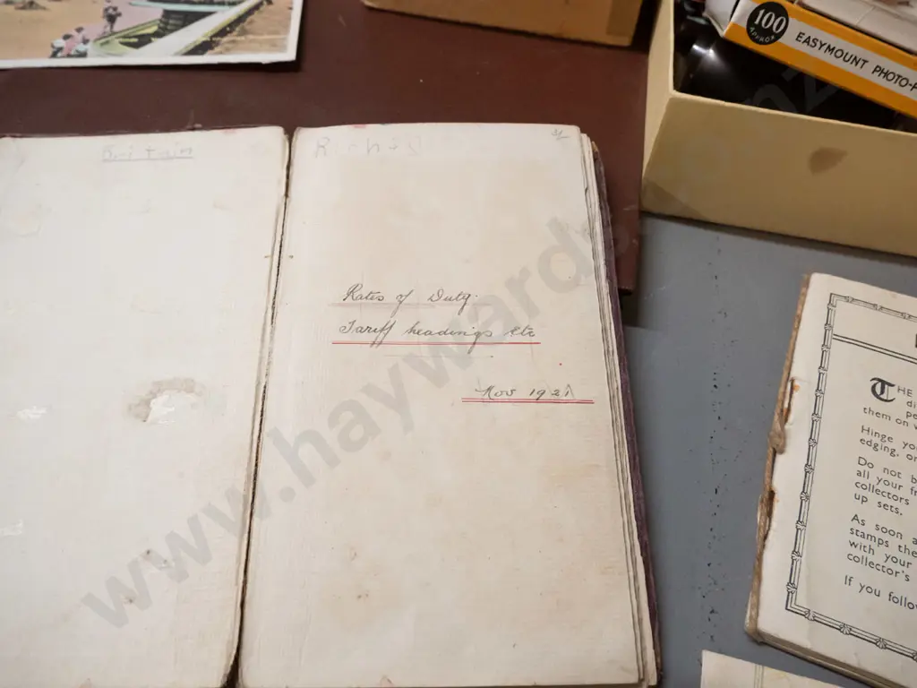 large collection of vintage stamp albums, loose stamps, some first day covers, and a small box of photo corners, Image 1++