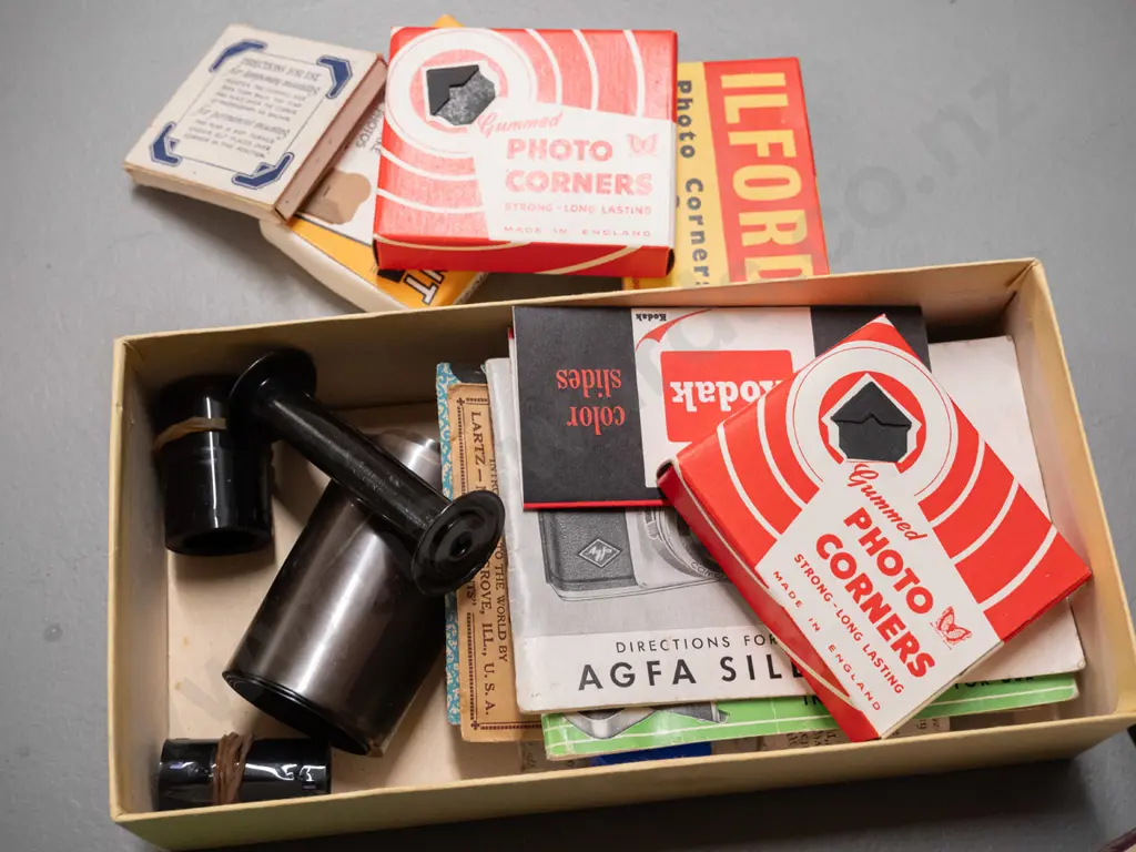 large collection of vintage stamp albums, loose stamps, some first day covers, and a small box of photo corners, Image 1++