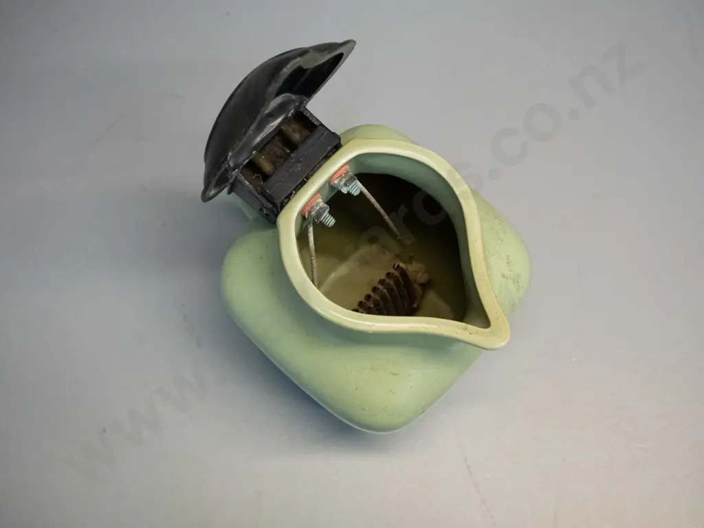 vintage Fowler ware Australian porcelain electric kettle with element and plastic lid - base marked Model EEJ1. H-180 Image 1++