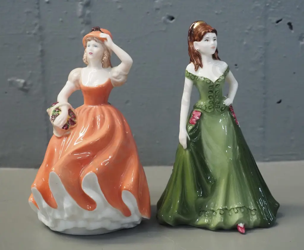 2 small Coalport figurines - "Your Special Day" and "Andrea" - both approx H-140 Image 1++