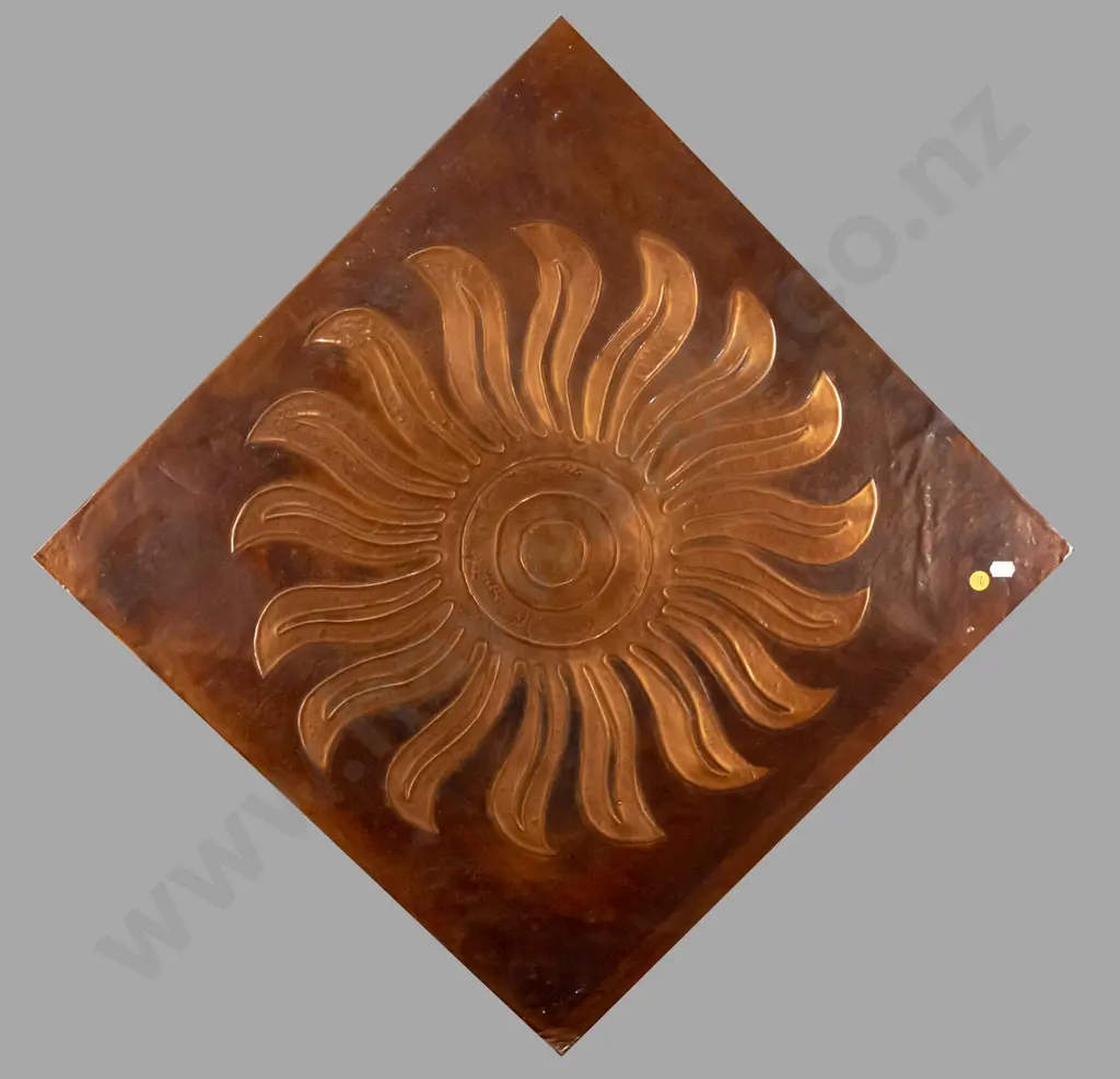 pressed copper wall art - sun - H-750 W-750 Image 1++