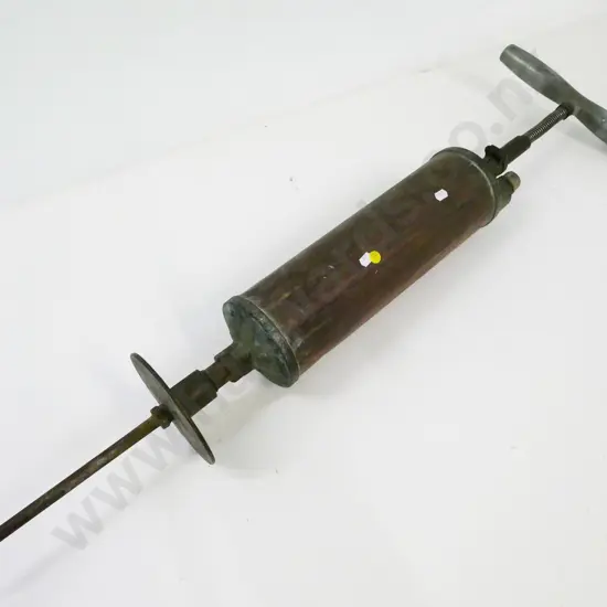 Neil A. Mclean San Francisco "Fumigun" pump with base spike, copper, brass and other metals H-1020