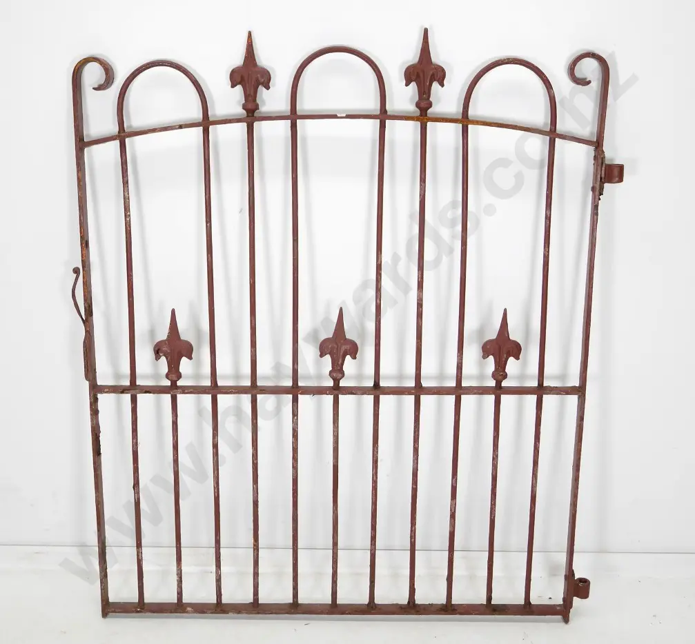 vintage painted wrought iron entrance gate H-1250 W-1050 Image 1++