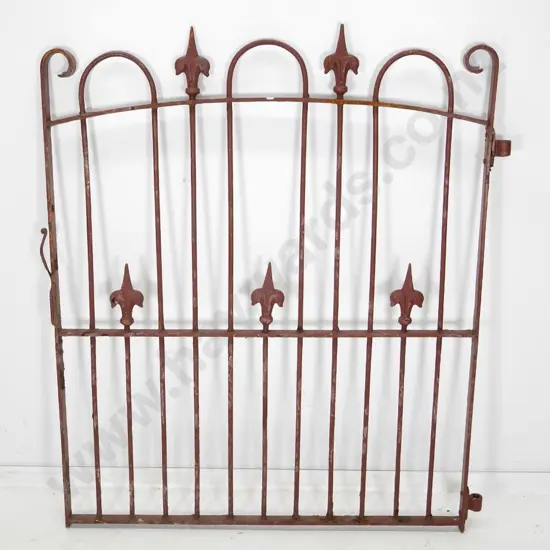 vintage painted wrought iron entrance gate H-1250 W-1050