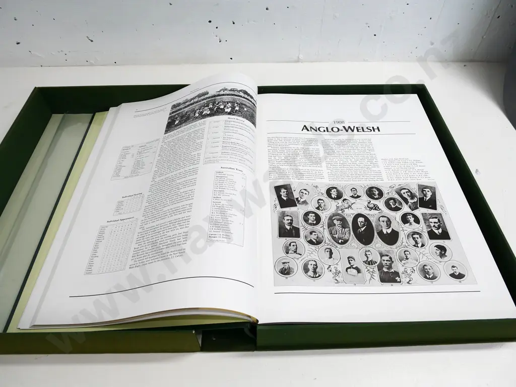 large cased book - The Visitors - International Rugby Teams in NZ - ltd. ed. of 1200, Moa Publishing 1990 Image 1++