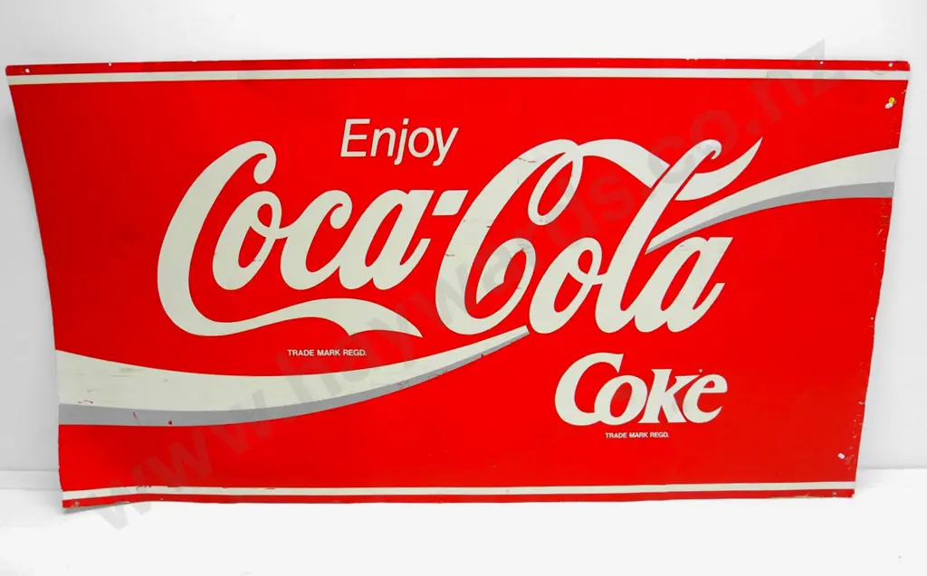 very large metal Cocal-Cola sign H-1210 W-2265 Image 1++