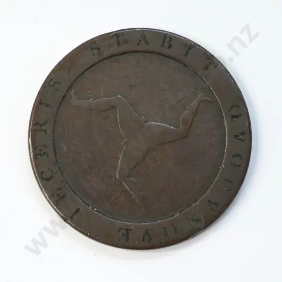1813 King George III Isle of Man halfpenny coin