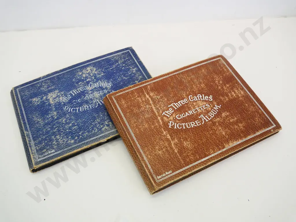 two Three Castles collector card albums full of cigarette cards Image 1++