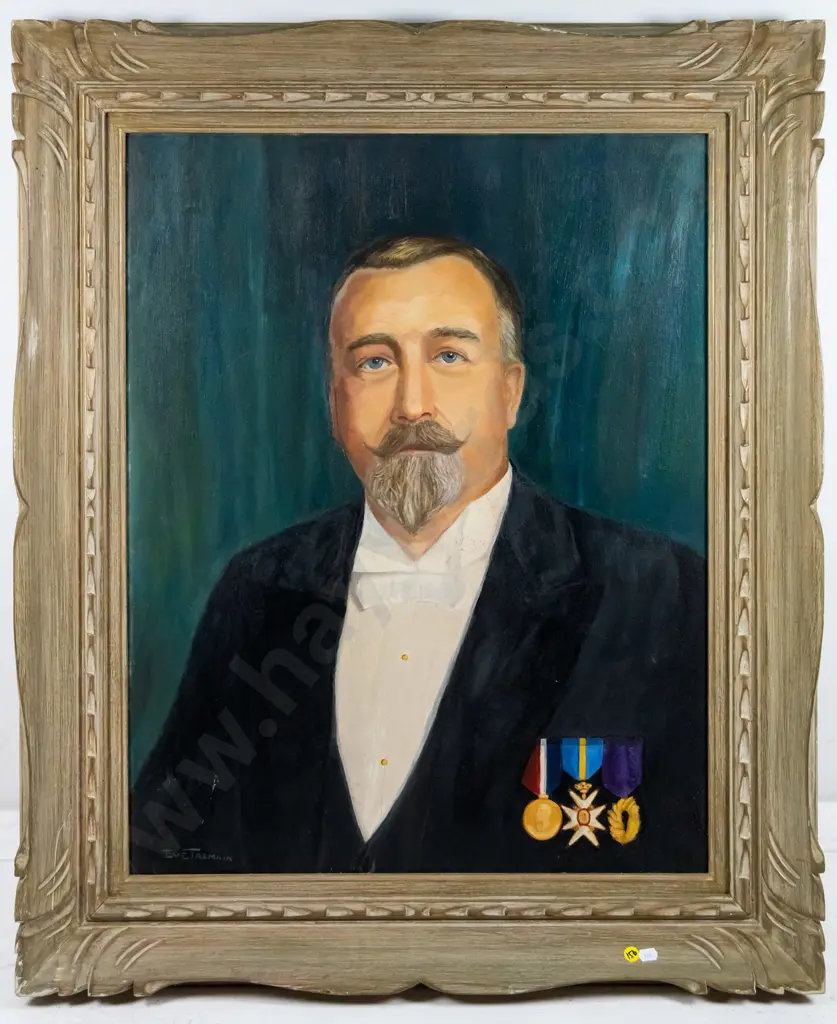 Eve Tremain - framed oil - portrait H-690 W-560 Image 1++
