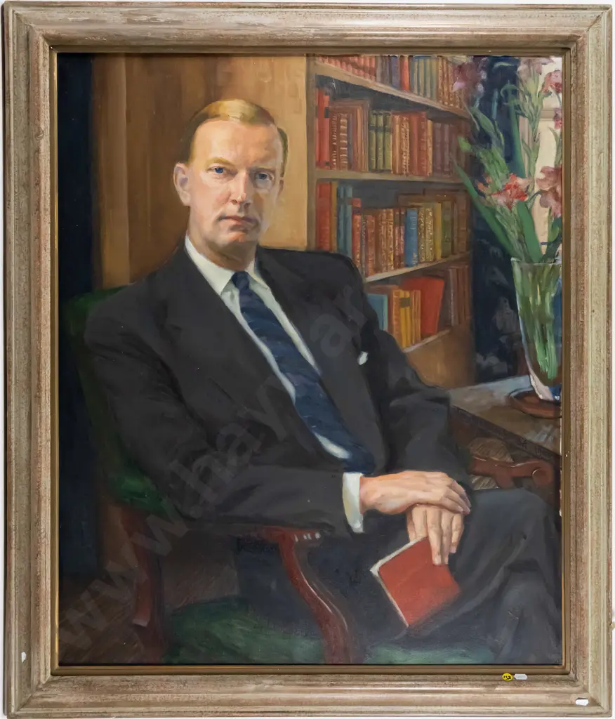 framed oil - portrait H-850 W-700 Image 1++