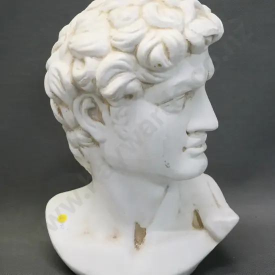 white finish terracotta head of David H-390 W-280