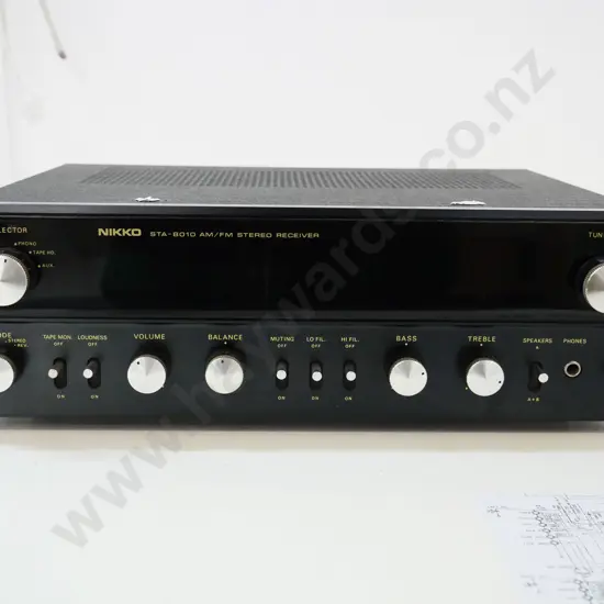 retro Nikko STA 8010 stereo receiver - noted as working