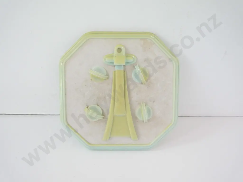 retro bird theme plastic and glass desk calendar H-125 W-125, plated lidded trinket, cased plated knife and spoon set Image 1++