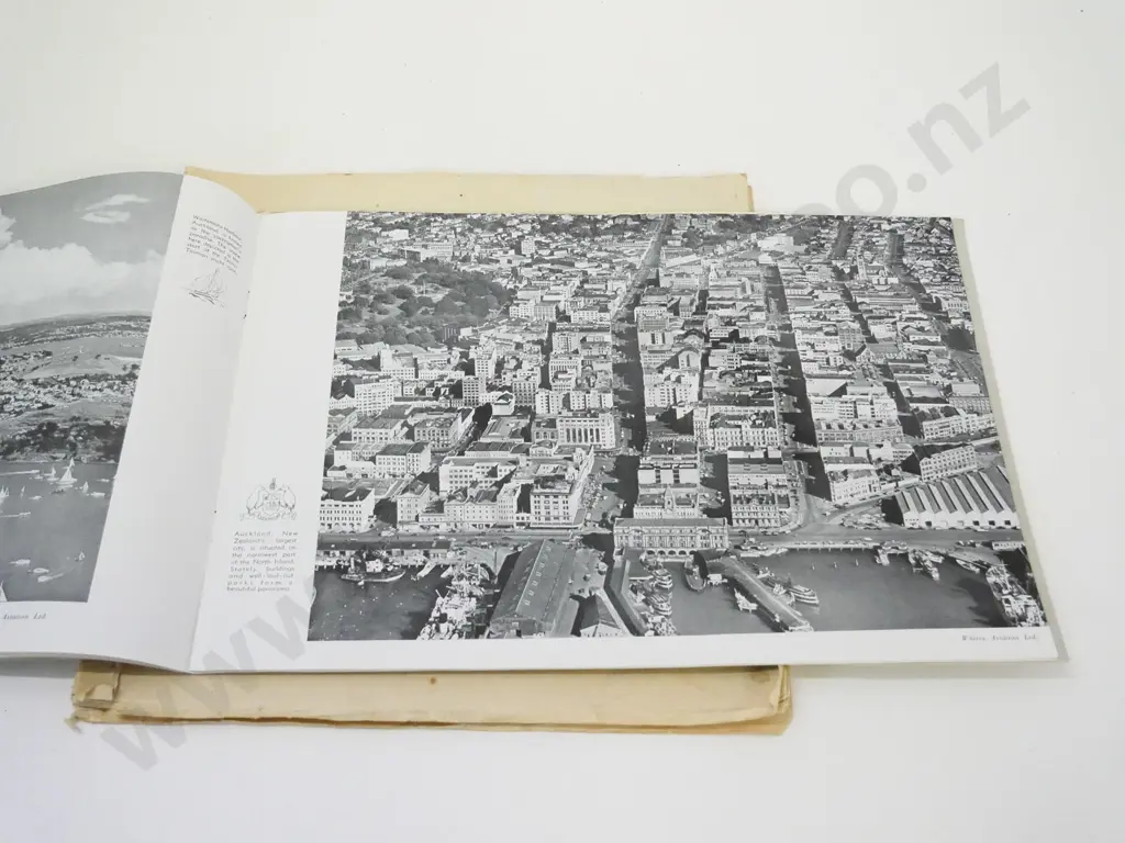 NZ souvenir publications - Dawson publishing photographic volume and string bound volume of prints Image 1++