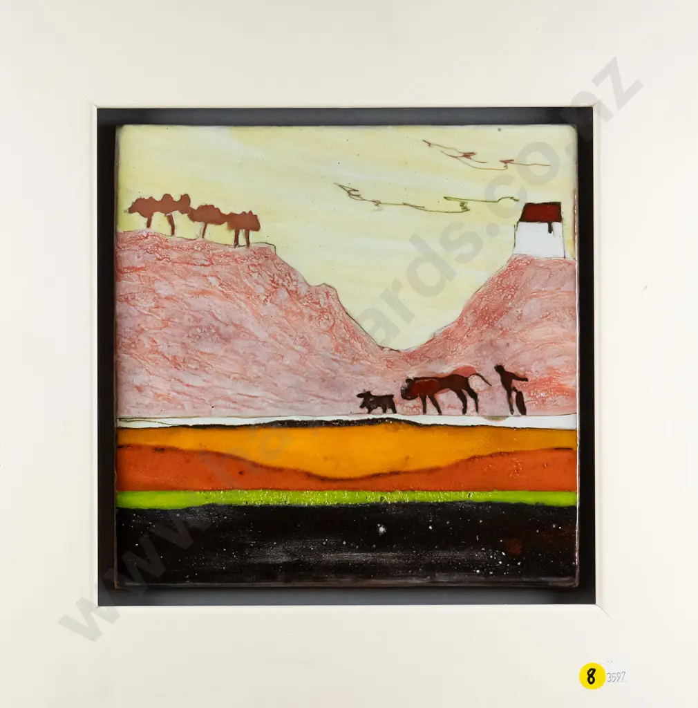framed ceramic tile - landscape H-240 W-240 Image 1++
