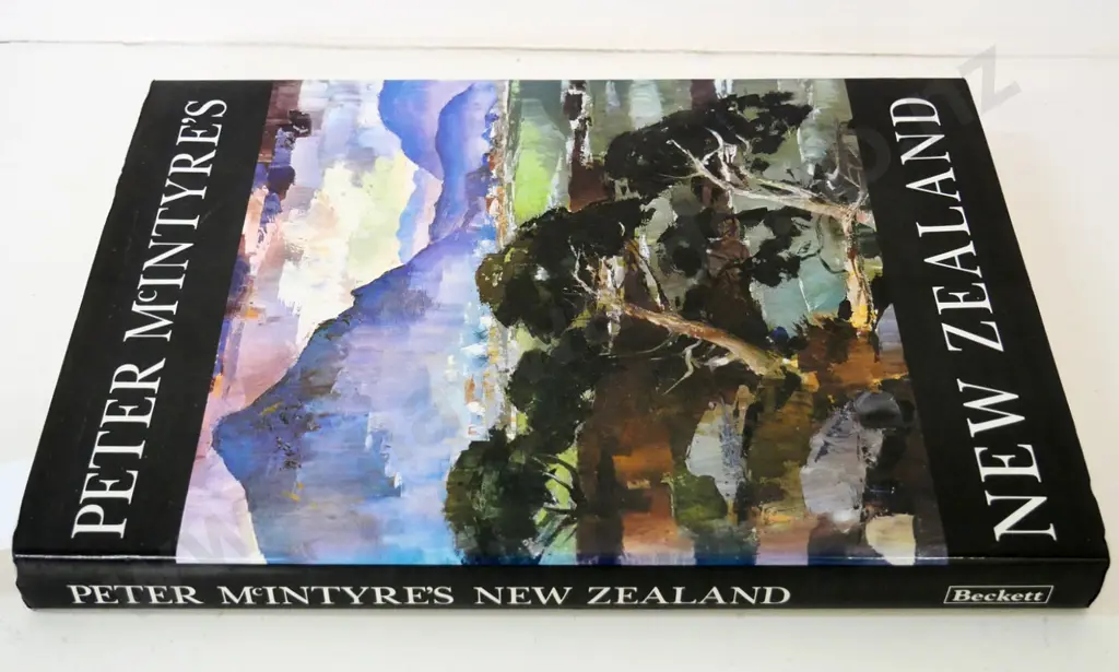 art book - Peter McIntyre's New Zealand - pub. Bush Press 1989 printing Image 1++