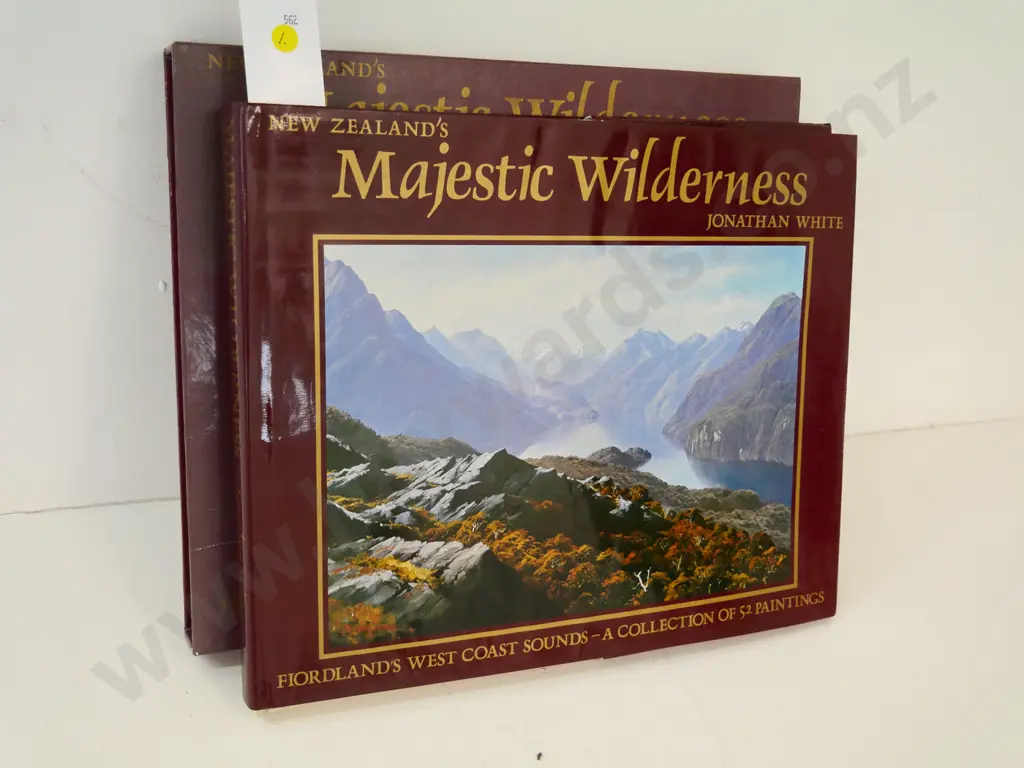 slip-cased book - Jonathan White's New Zealand's Majestic Wilderness - pub. Orakau House 1981 Image 1++