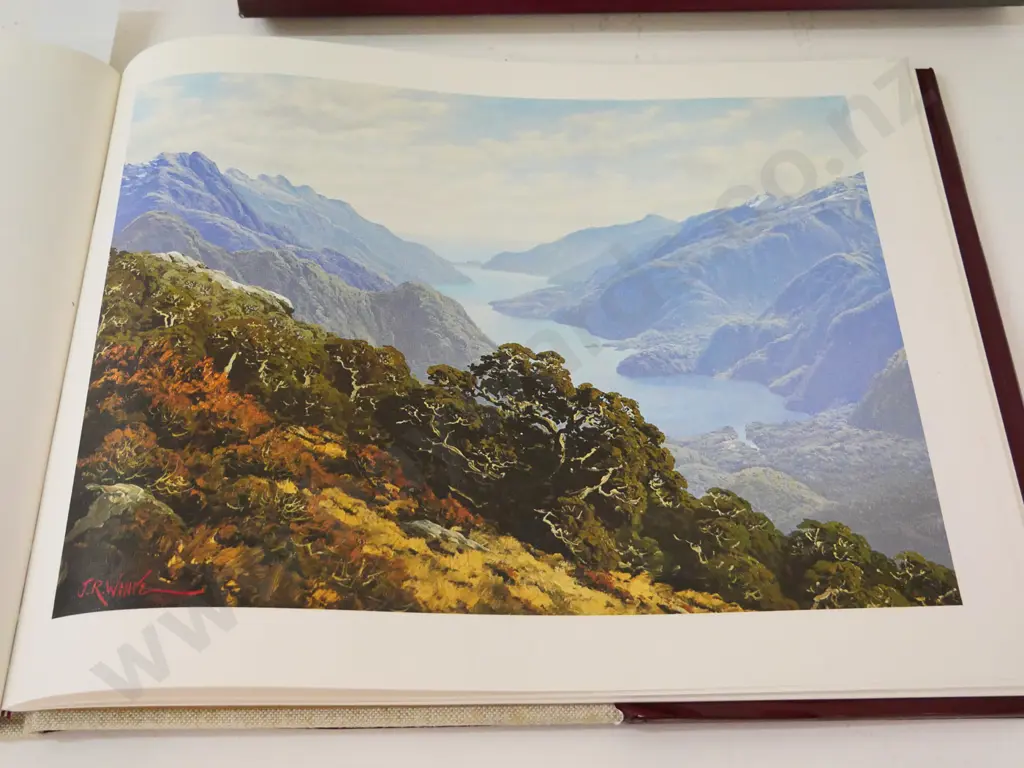 slip-cased book - Jonathan White's New Zealand's Majestic Wilderness - pub. Orakau House 1981 Image 1++