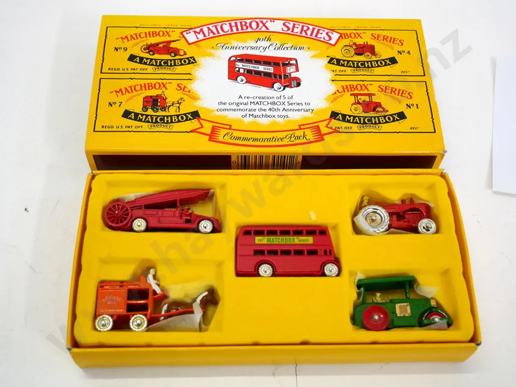 boxed 1988 Matchbox 40th Anniversary collection of 5 reproductions of first Matchbox vehicles Image 1++