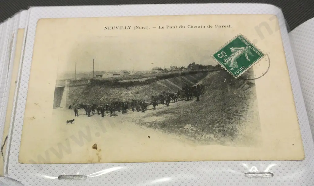 2 album of postcards - early French and some German WWI-era, 200+ cards in total Image 1++