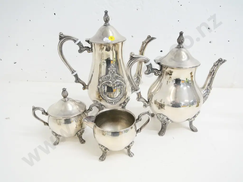 4-piece Rodd plated tea set - coffee pot H-270 Image 1++