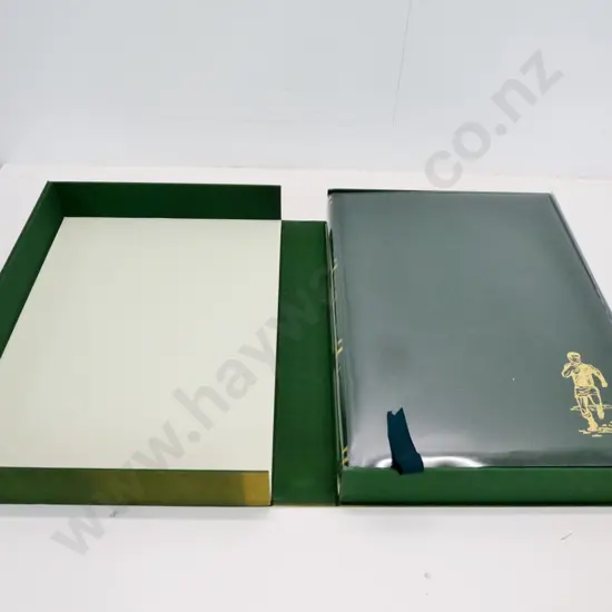 large volume in clamshell case -The Visitors - International rugby in NZ, limited edition #754/1200 Moa Pub. 1990