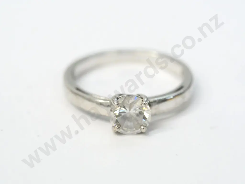 silver & cz dress ring stamped 925 Image 1++