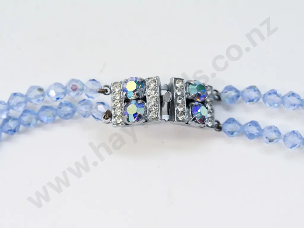 2 strand blue crystal necklace Image 1++