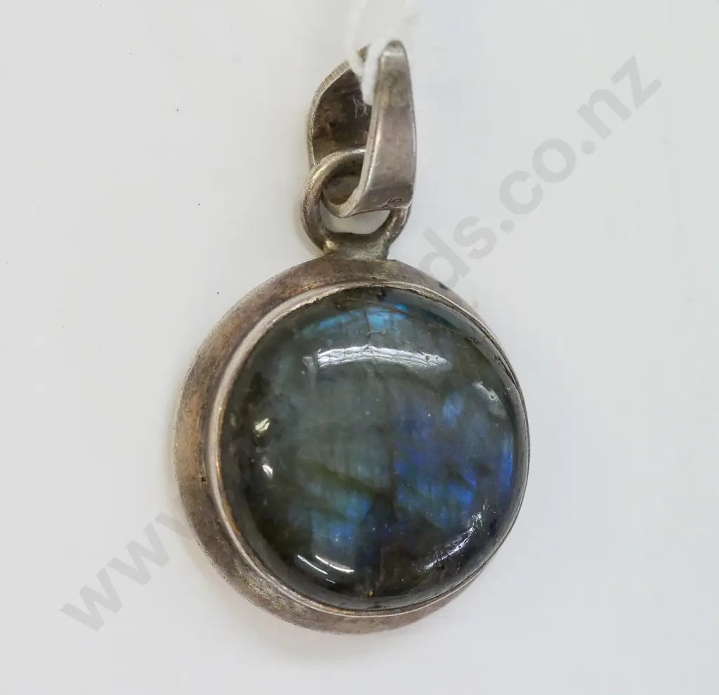 silver & labradorite pendant stamped 925 no chain Image 1++