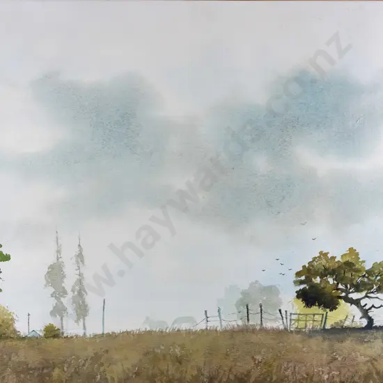 Frank Reed (attrib) - framed watercolour - landscape H-350 W-450