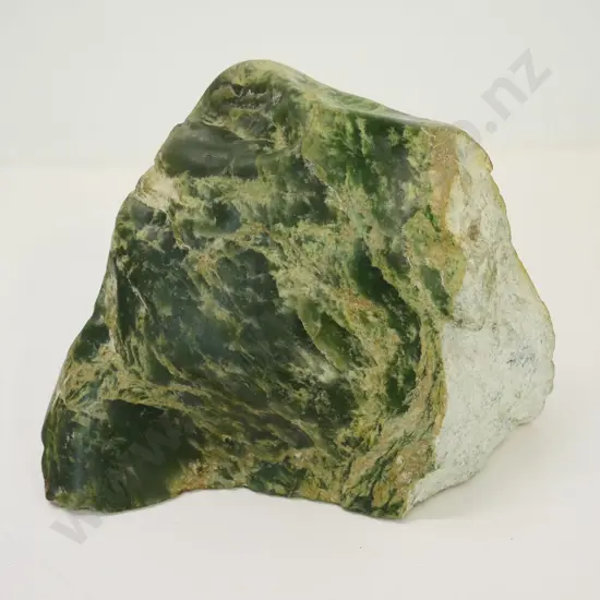 large piece of cut & polished pounamu - H-130 W-200 D-110