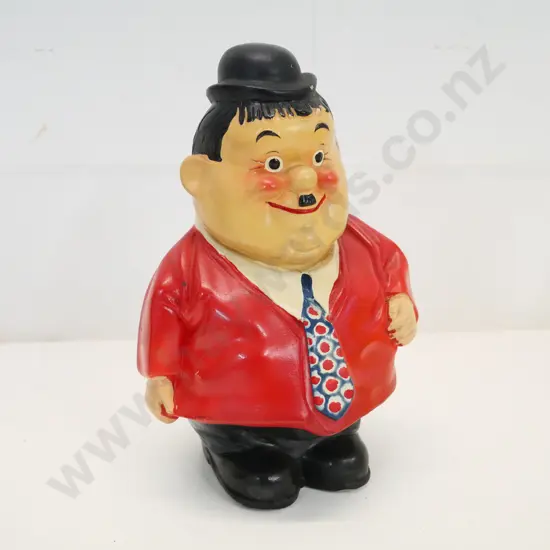 hand painted china money box - Oliver Hardy of Laurel & Hardy - H-210