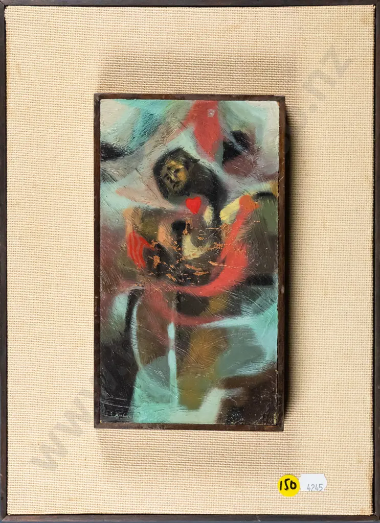 oil on board - portrait H-210 W-120 Image 1++