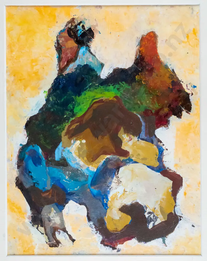 Alan Boyd (attrib) - framed oil - abstract H-220 W-165 Image 1++