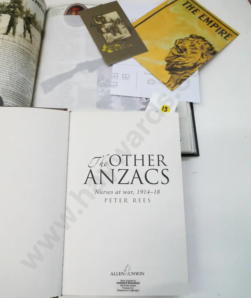 2 NZ military books 'The Other Anzacs - Nurses at War' & slip-cased 'NZ and the 1st World War' with facsimile documents Image 1++
