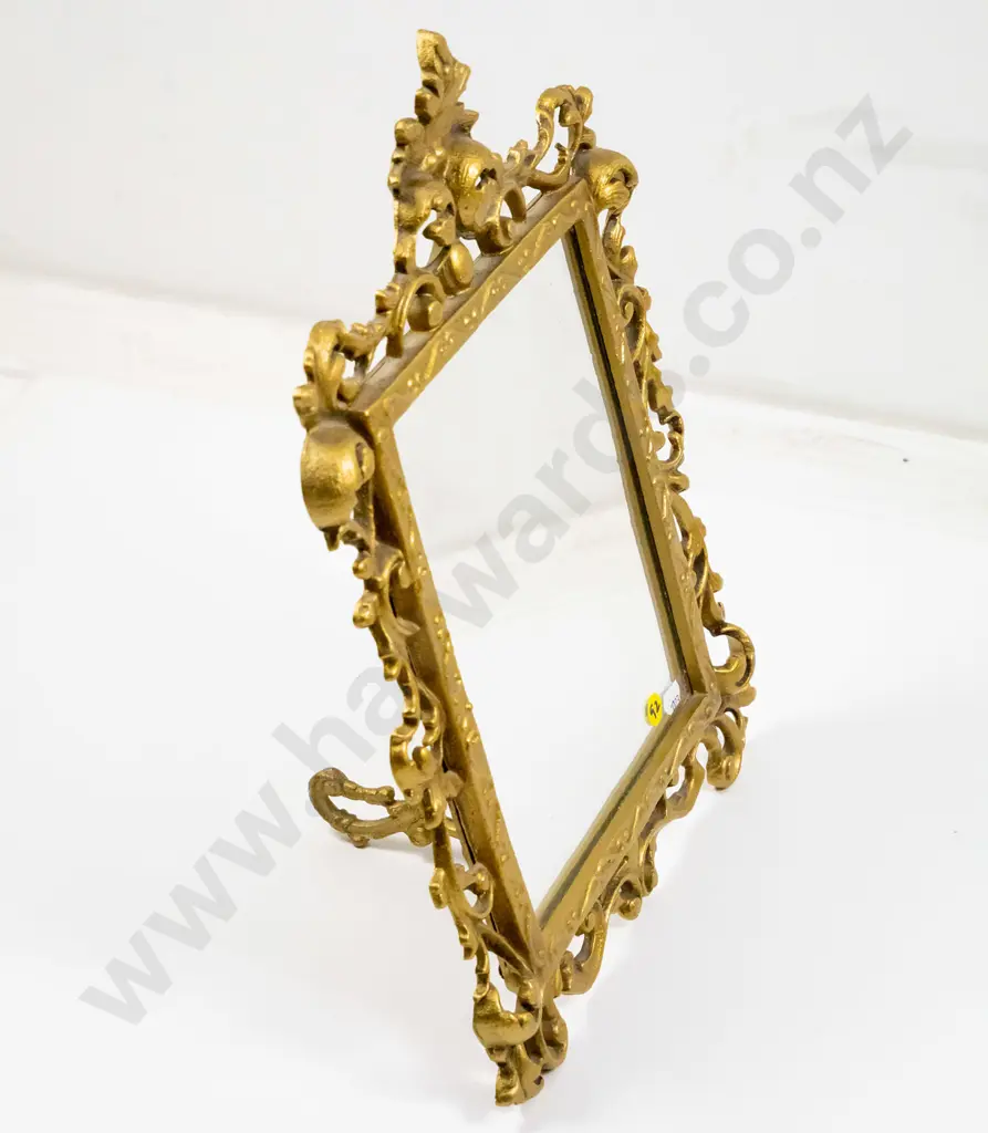 gilt framed dressing table mirror H-390 W-280 Image 1++