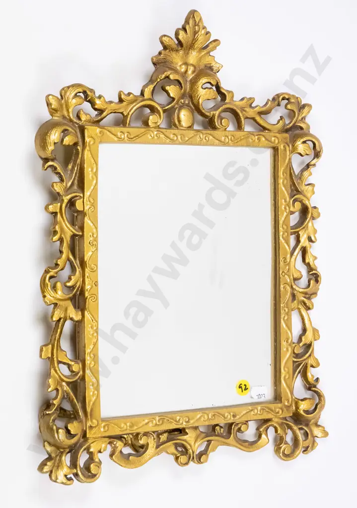 gilt framed dressing table mirror H-390 W-280 Image 1++