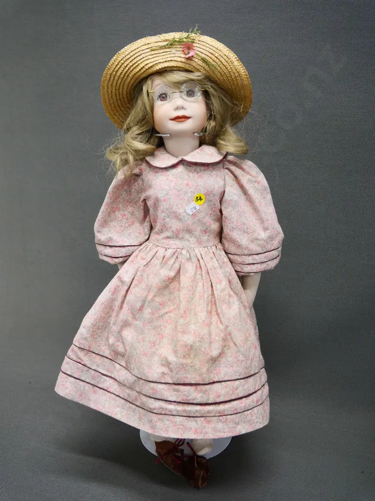 display doll with stand - marked Nemsco, H-550 Image 1++