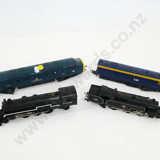 4 HO gauge model railway locomotives - 2 x Lima diesel, Hornby and unmarked