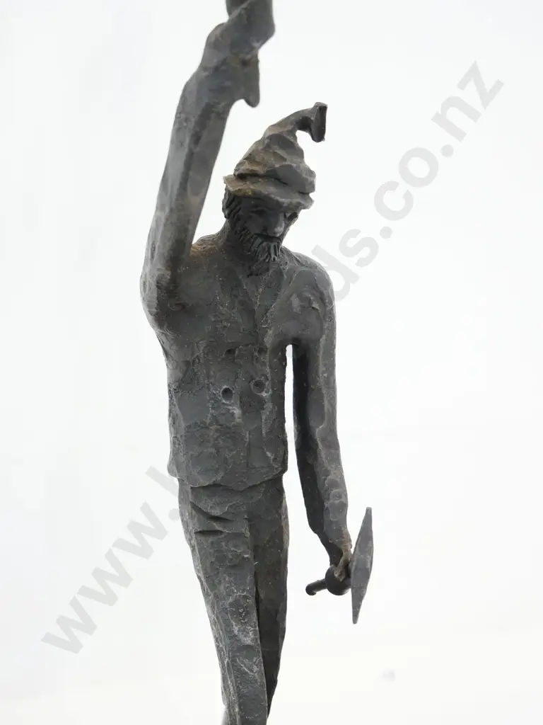 cast metal figural 5-candle removable candelabra, to fit narrow tapers. H-400 Image 1++