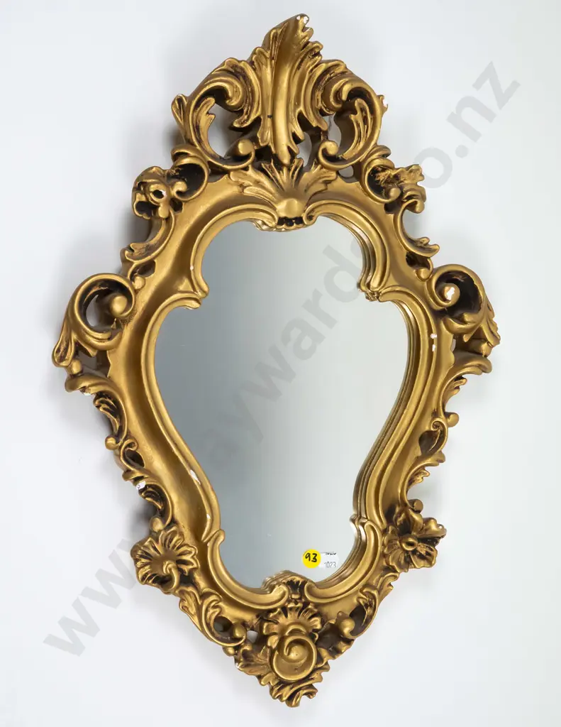 gilt framed mirror H-500 W-340 (slight damage) Image 1++